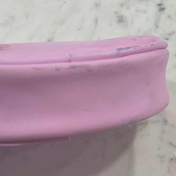 Dior Round Cosmetic Perfume Makeup Bag Pouch Pink Jewelry Travel Case Bag 5” W - Picture 7 of 13